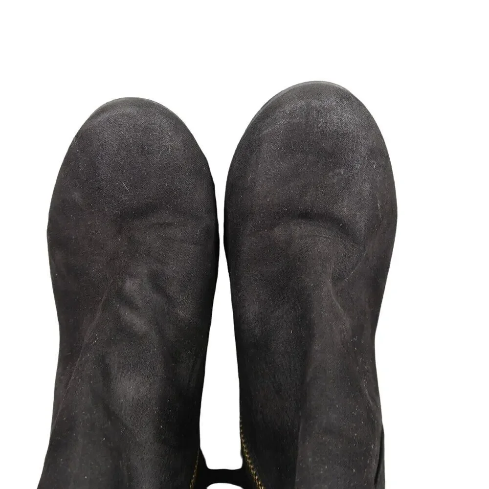 Abound Shoes Womens 7.5 Booties Fashion Classic Black Block Heel Ankle Boot Zip